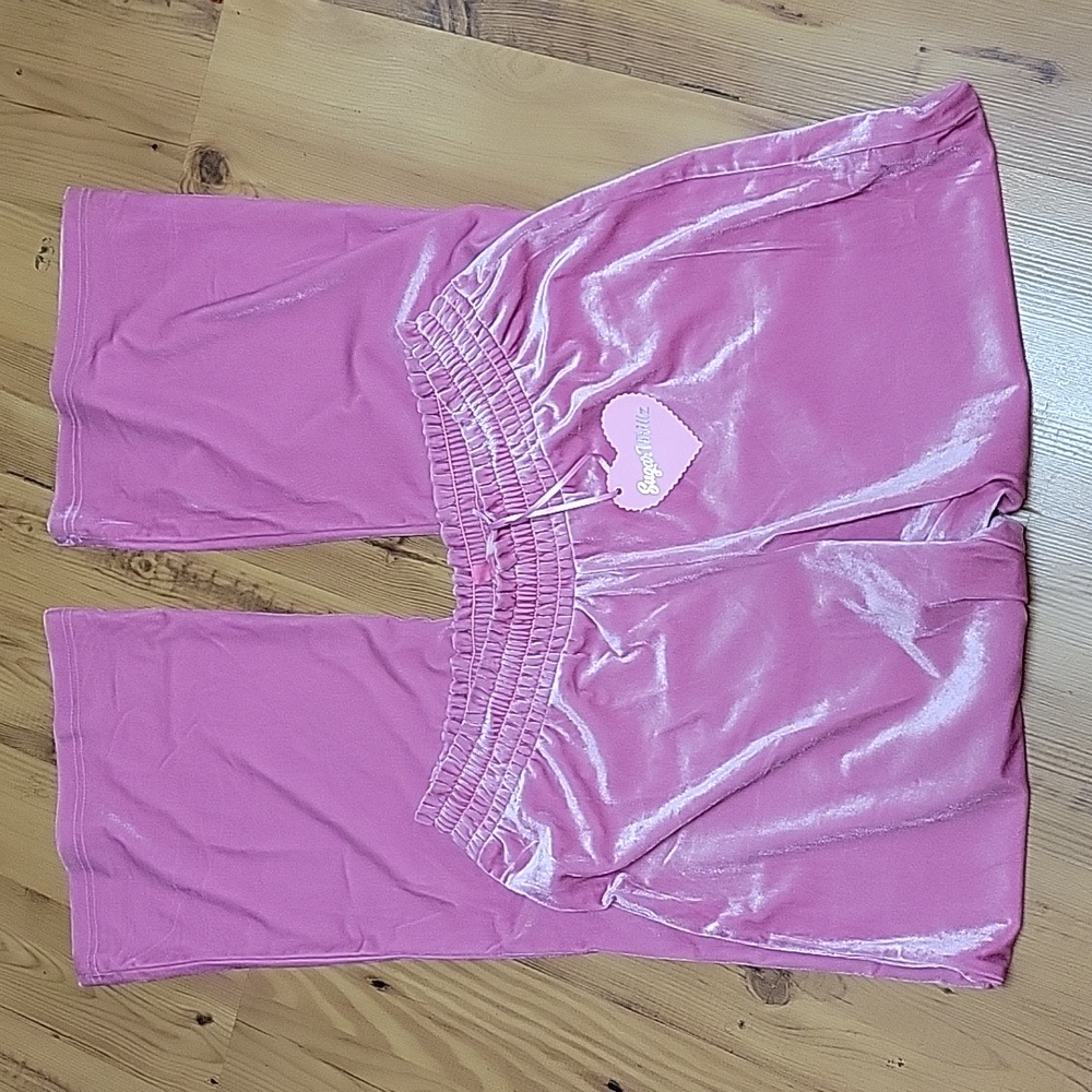 Sugar Thrillz pink lounge pant size small.